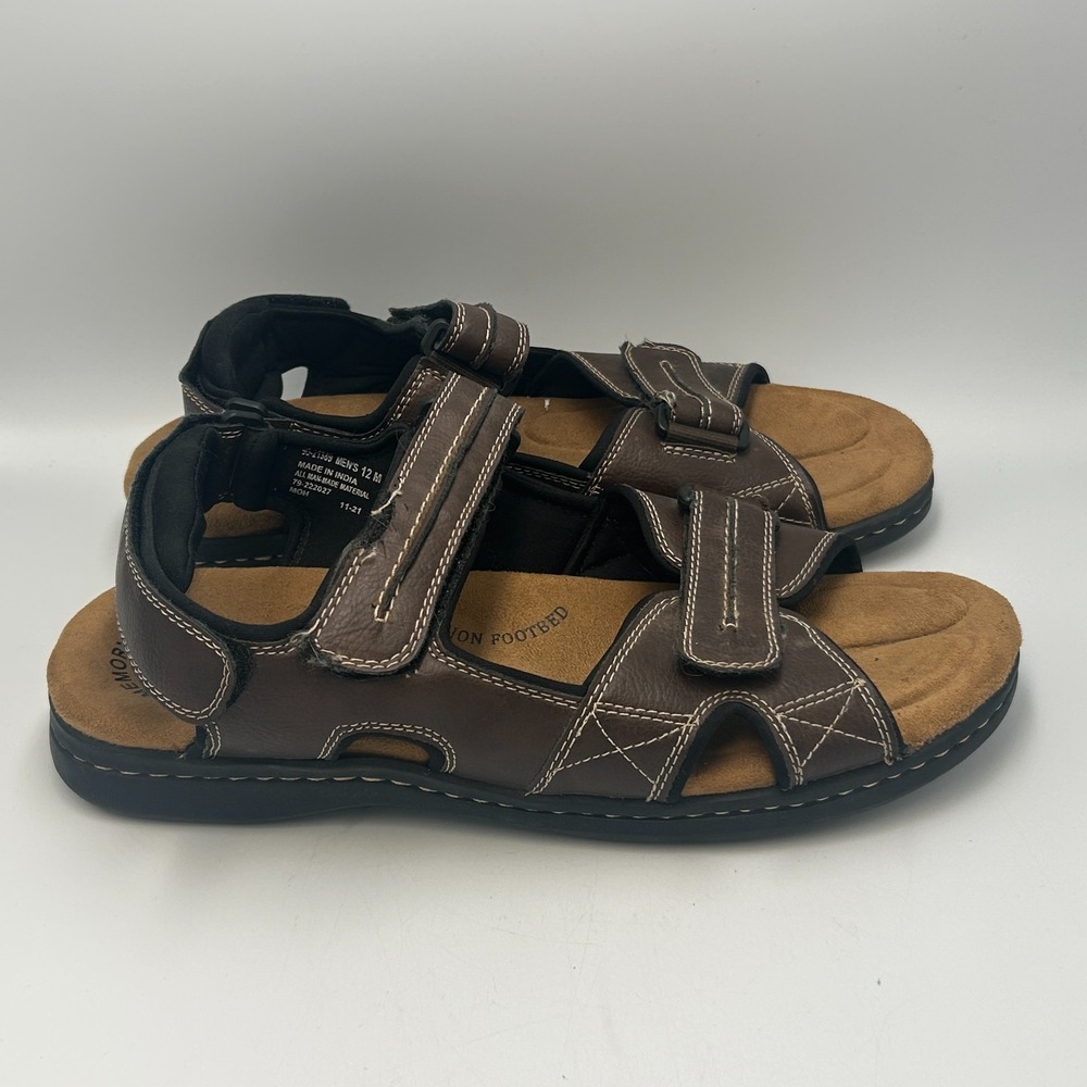 DOCKERS Newpage Mens 12 Outdoor Sport Sandals Memory Foam Comfort Walking Brown
